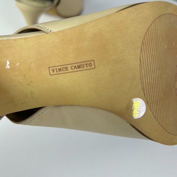 NWB Vince‎ Camuto Millwood Arno VP-Neveah Peep Toe Slingback Leather Sandals 9M - Picture 7 of 14